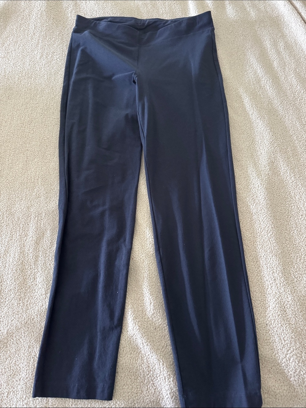 Eileen Fisher Navy Straight-Leg Pants